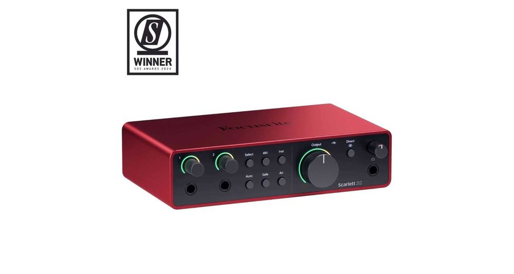 Interfata audio Focusrite Scarlett 2i2 4th gen noua