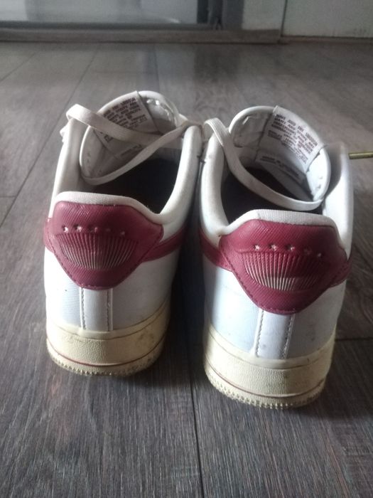 Air force 1 culoarea alb, rosu, gri