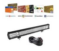 Pachet led bar 52 cm 288 w+cablaj