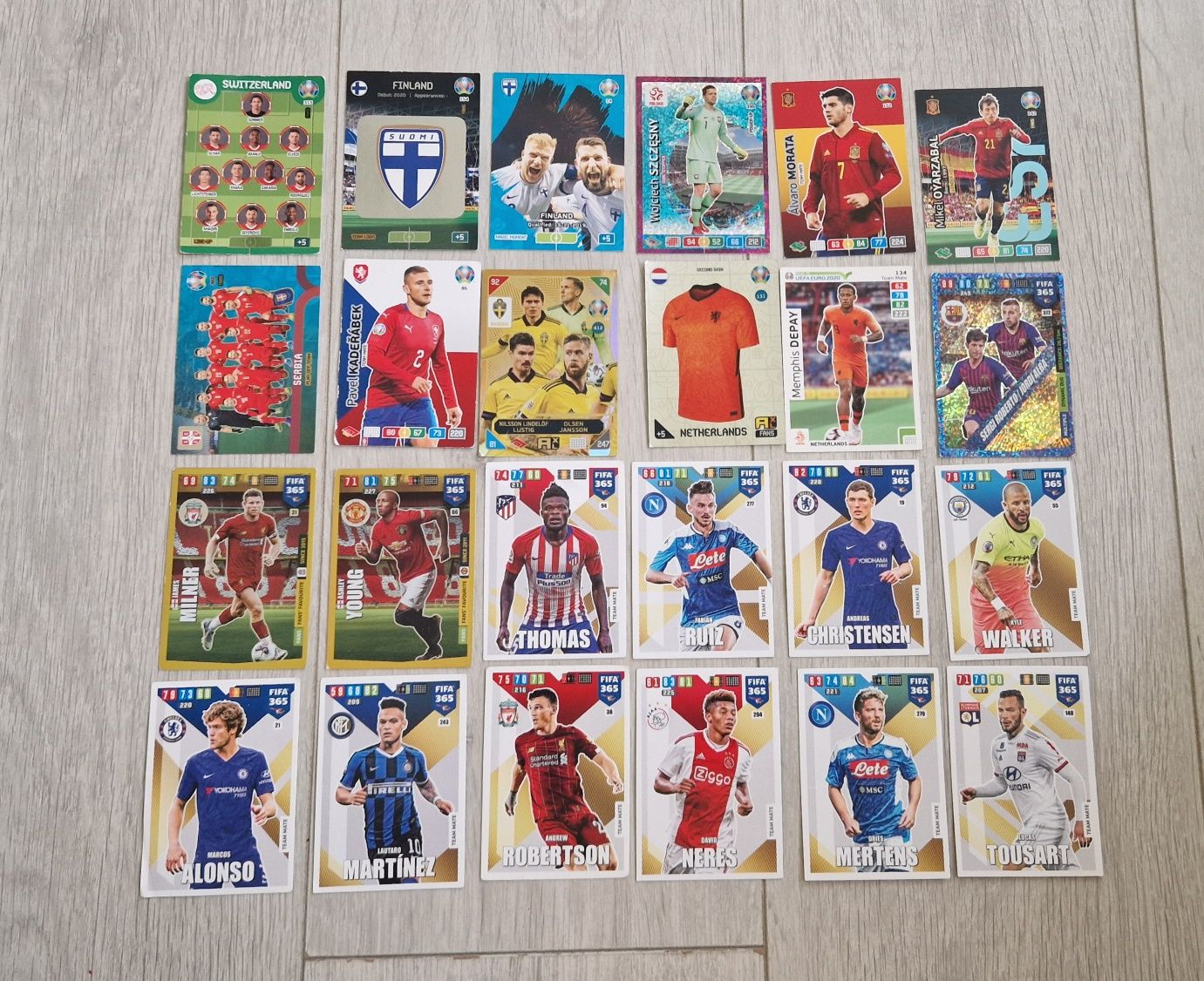 Cartonașe Panini Champions League, Euro