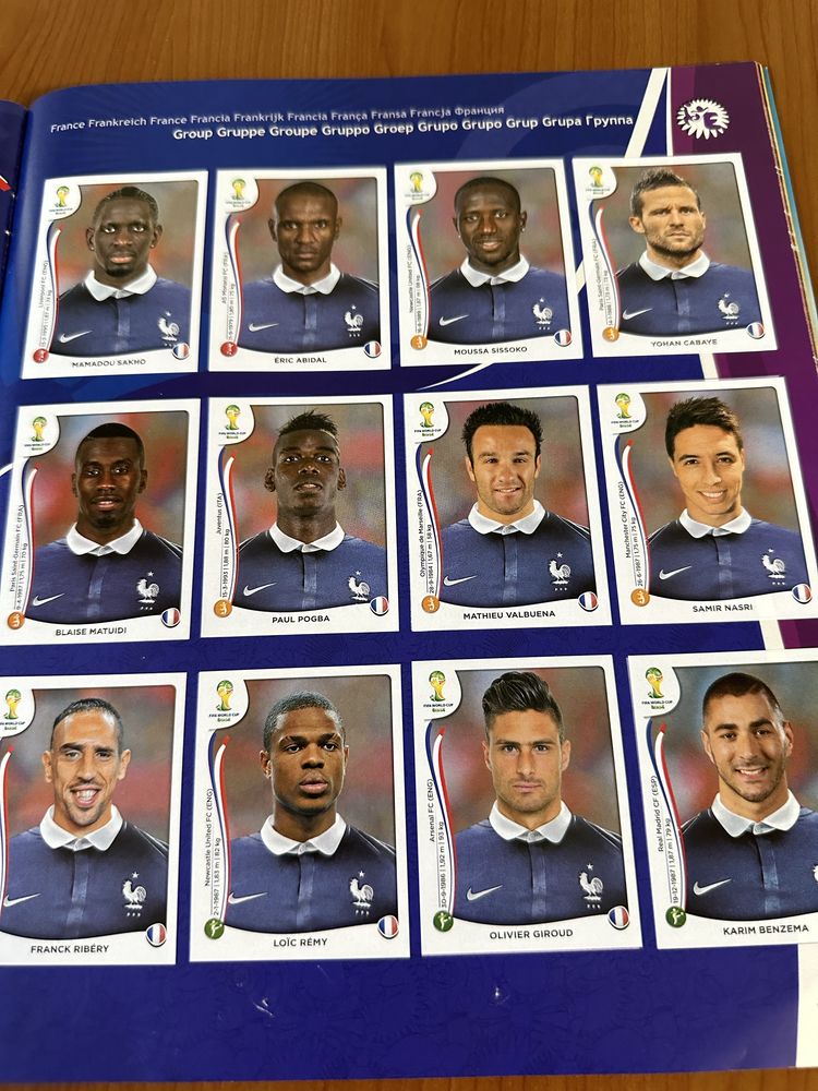 Vand album Panini World Cup 2014