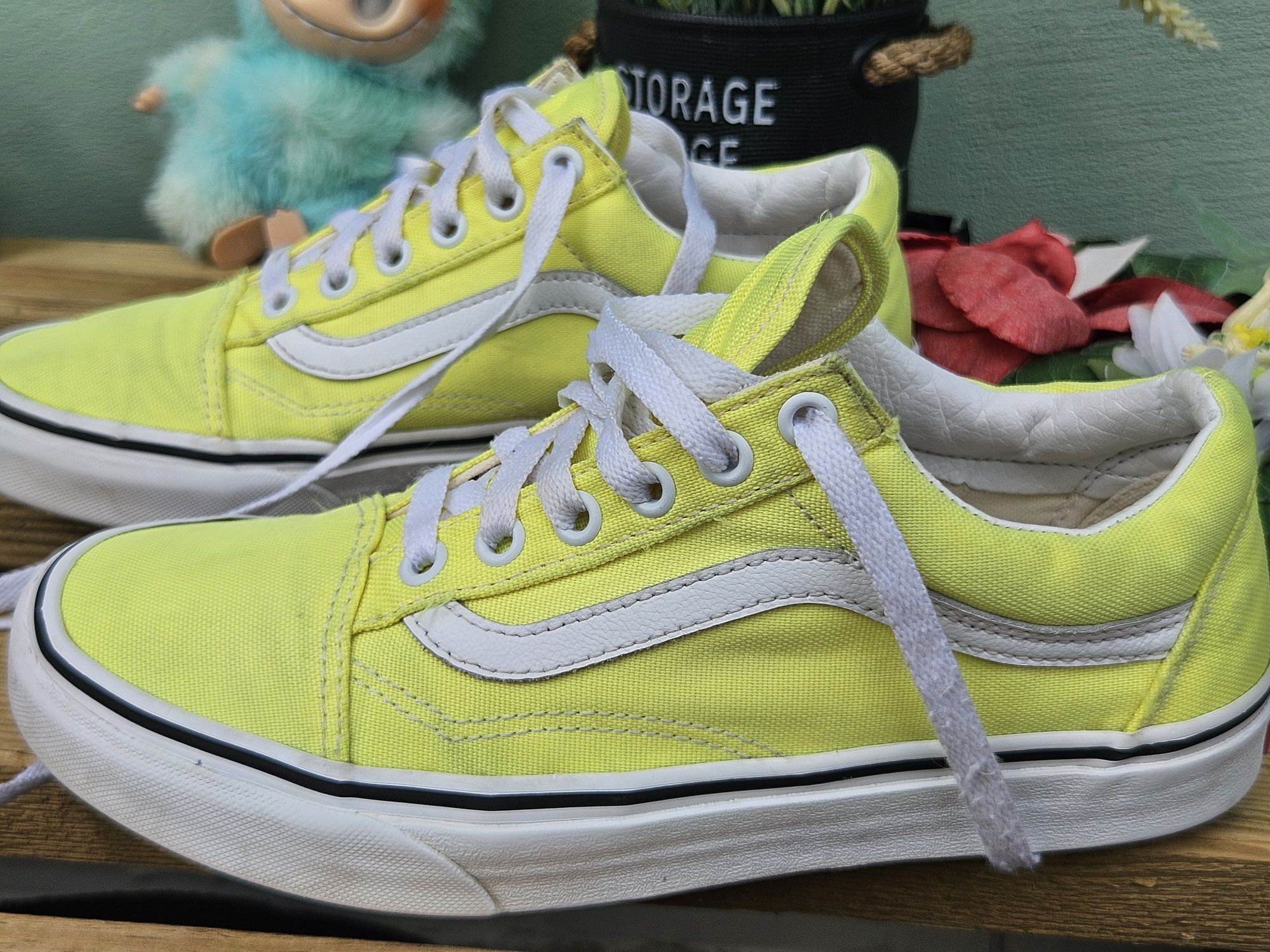 Vans кецове в неоново жълто N37