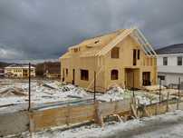 Case pe structura de lemn timber frame