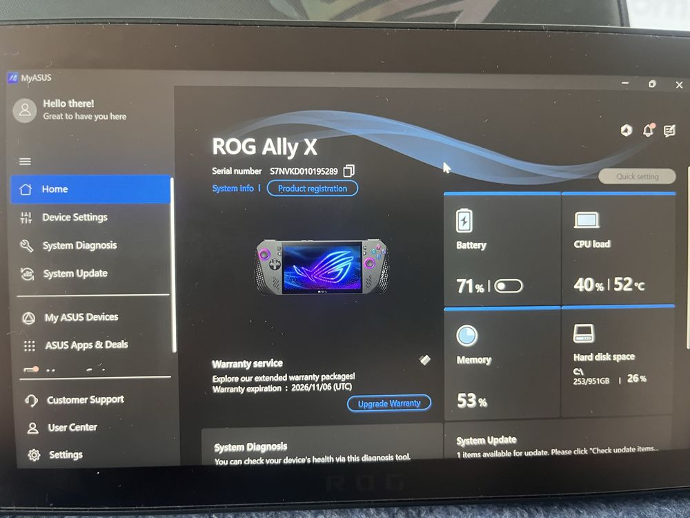 ROG Ally X гаранция + аксесоари