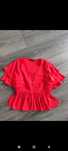 Bluza rosie Zara basic, marimea S.