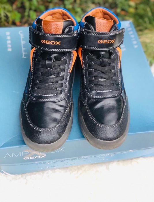 Ghete baiat GEOX-marimea 35,inter22cm,impermeab,ca piele SALOMON,ZARA