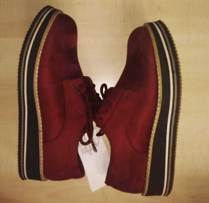 Pantofi vișinii pt dama , 38, 39, 40, 41