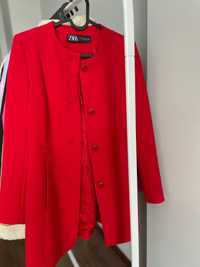 Червено палто Zara