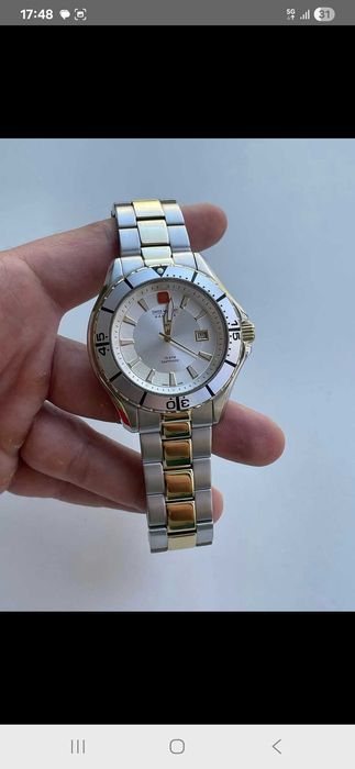 Ceas Swiss Hanowa geam safir (premium la preț ofertă) urgent