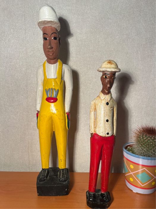 Африкански дървени статуи – ръчна изработка