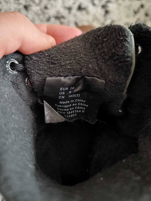 Детски кожени обувки боти непромокаеми H&M