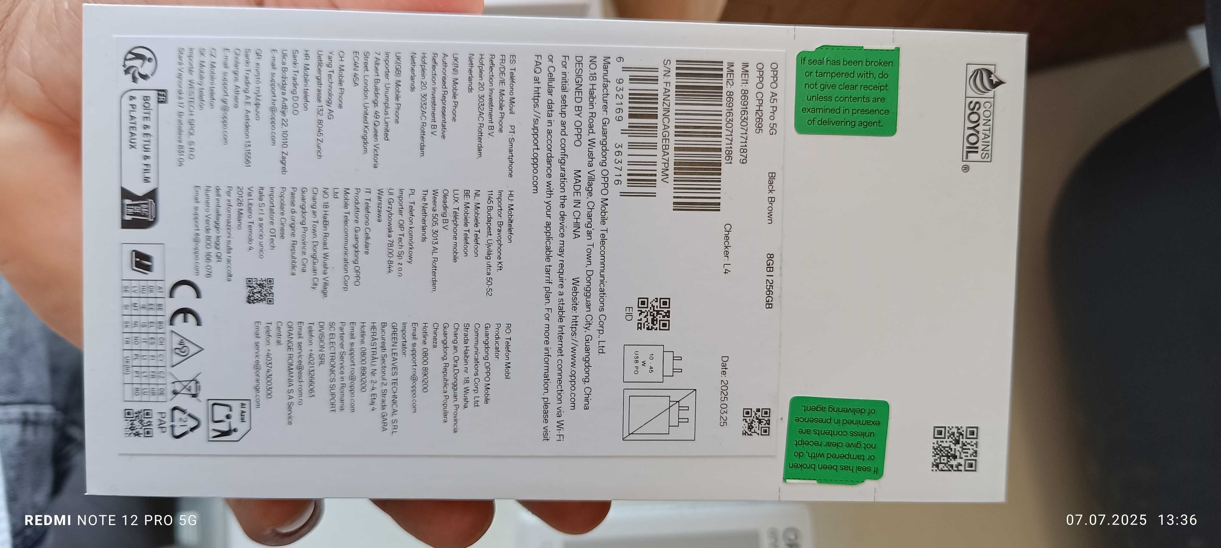 Здравейте продавам смартфон Oppo чисто нов не използван