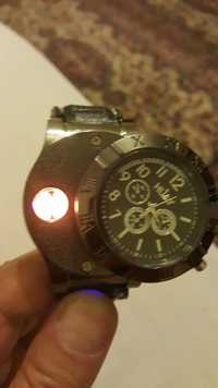 Елегантен часовник със запалка