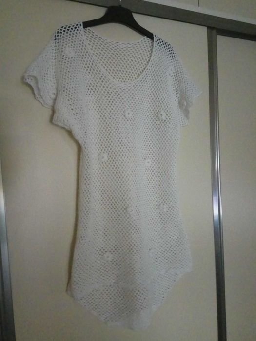 Tunica/bluza (plasa) alba, mar.M (38-40)