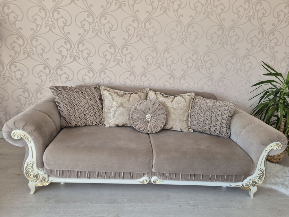 Set Canapele extensibile si fotolii Sehrazat 3+1+1