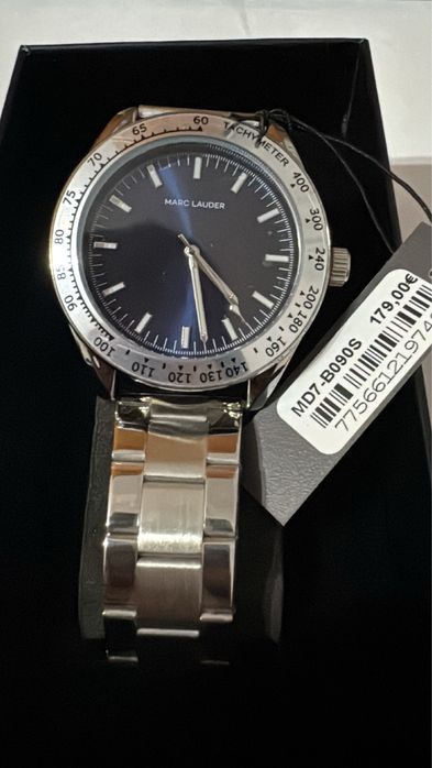 Ceas barbatesc Marc Lauder MD7-B090S – nou, elegant, bratara inox