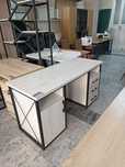 Стол офисный двухтумбовый в стиле LOFT