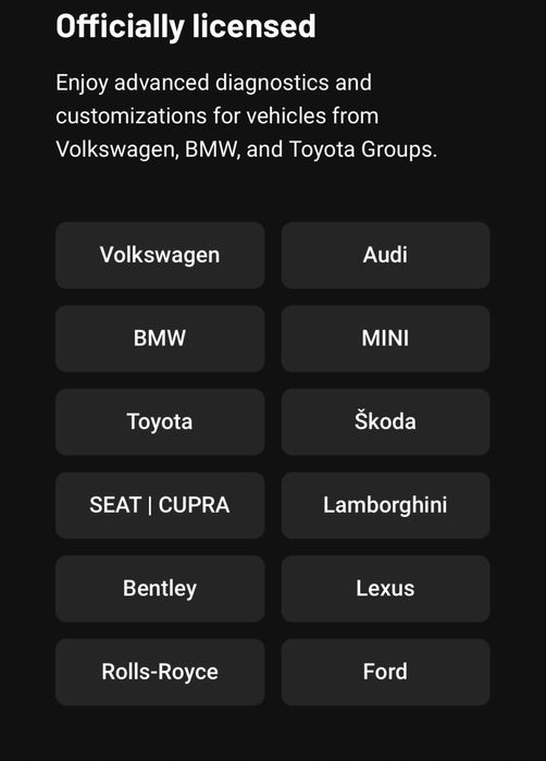 Diagnoza/Scanare/Activare functii VW, Audi, Seat, Skoda OBDEleven