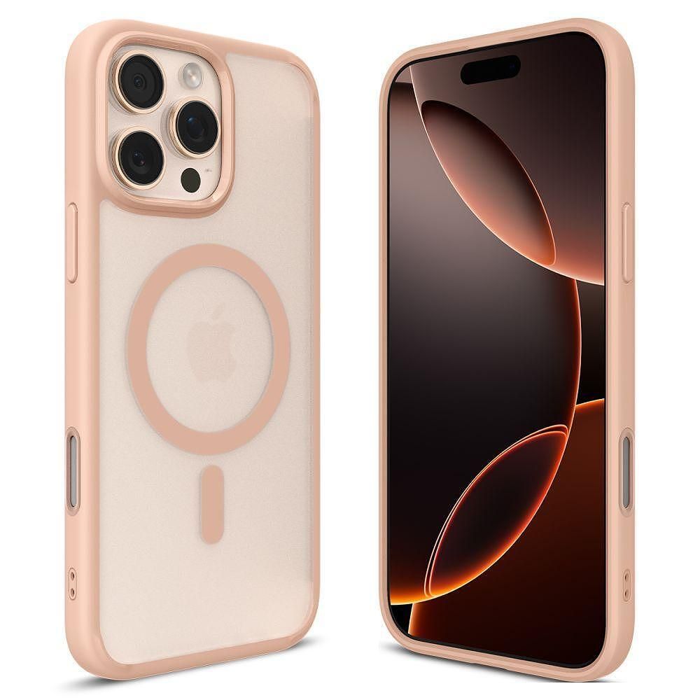 Spigen ultra hybrid "t" mag magsafe за iphone 16 pro max frost rose ti