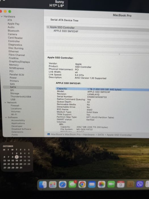 MacBook Pro 15” 1TB SSD / Core i7 / Battery 100%