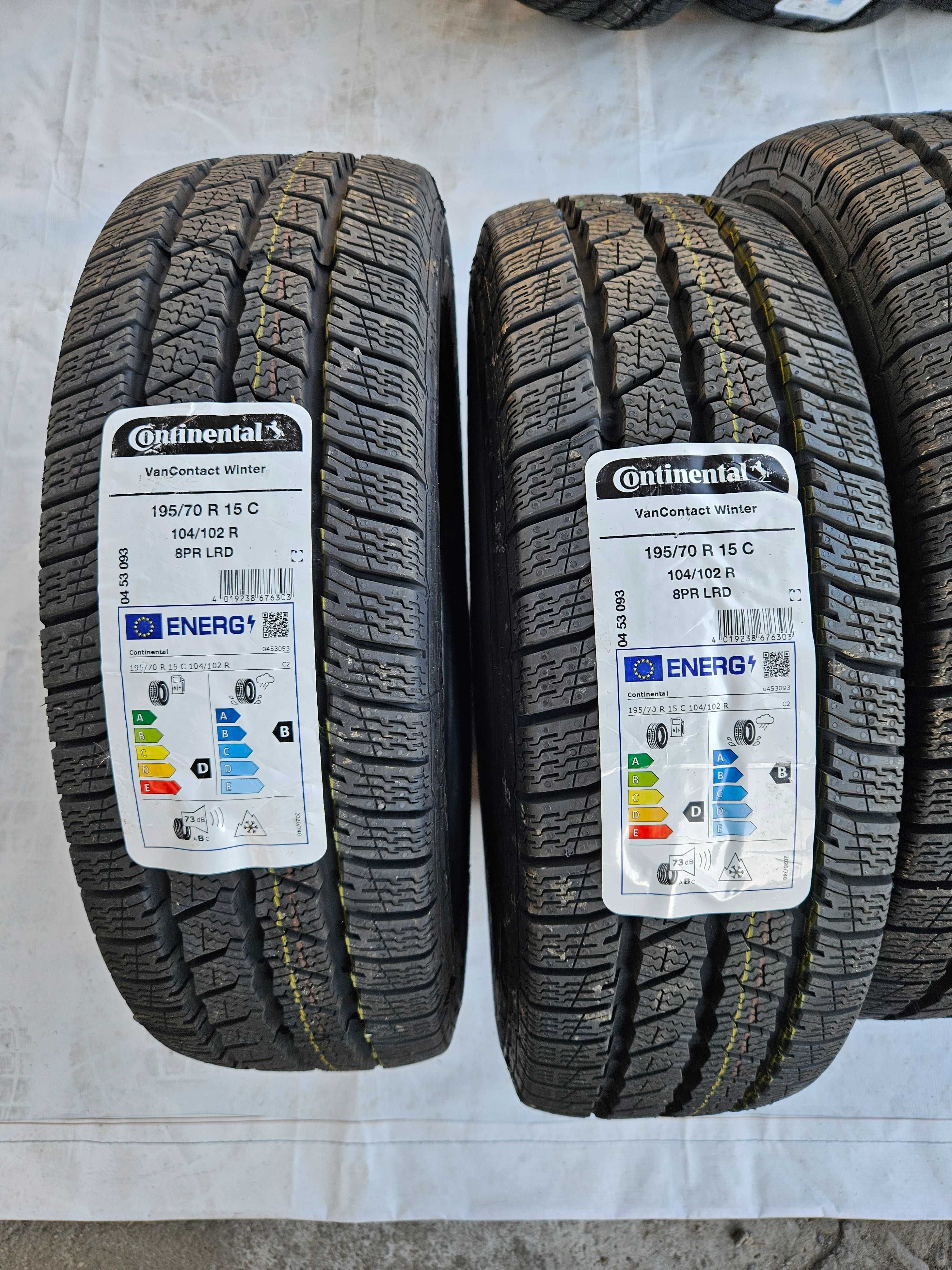 2 Нови бусови гуми 195/70 R15C Continental VanWinter 104/102R DOT2024