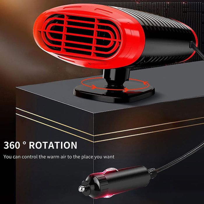 ТОП Керамична Печка Духалка Парно За Кола Автомобил 12v + Вентилатор