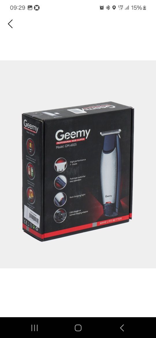 Geemy 6025 professional soch olish mashinkasi – Yangi, kafolatli
Geemy