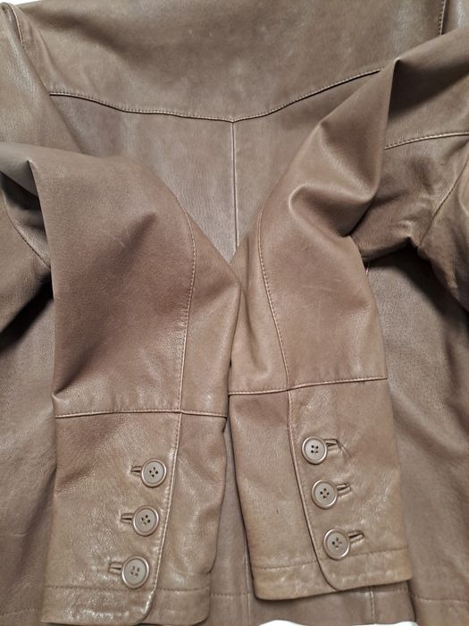 sacou dama de piele naturala