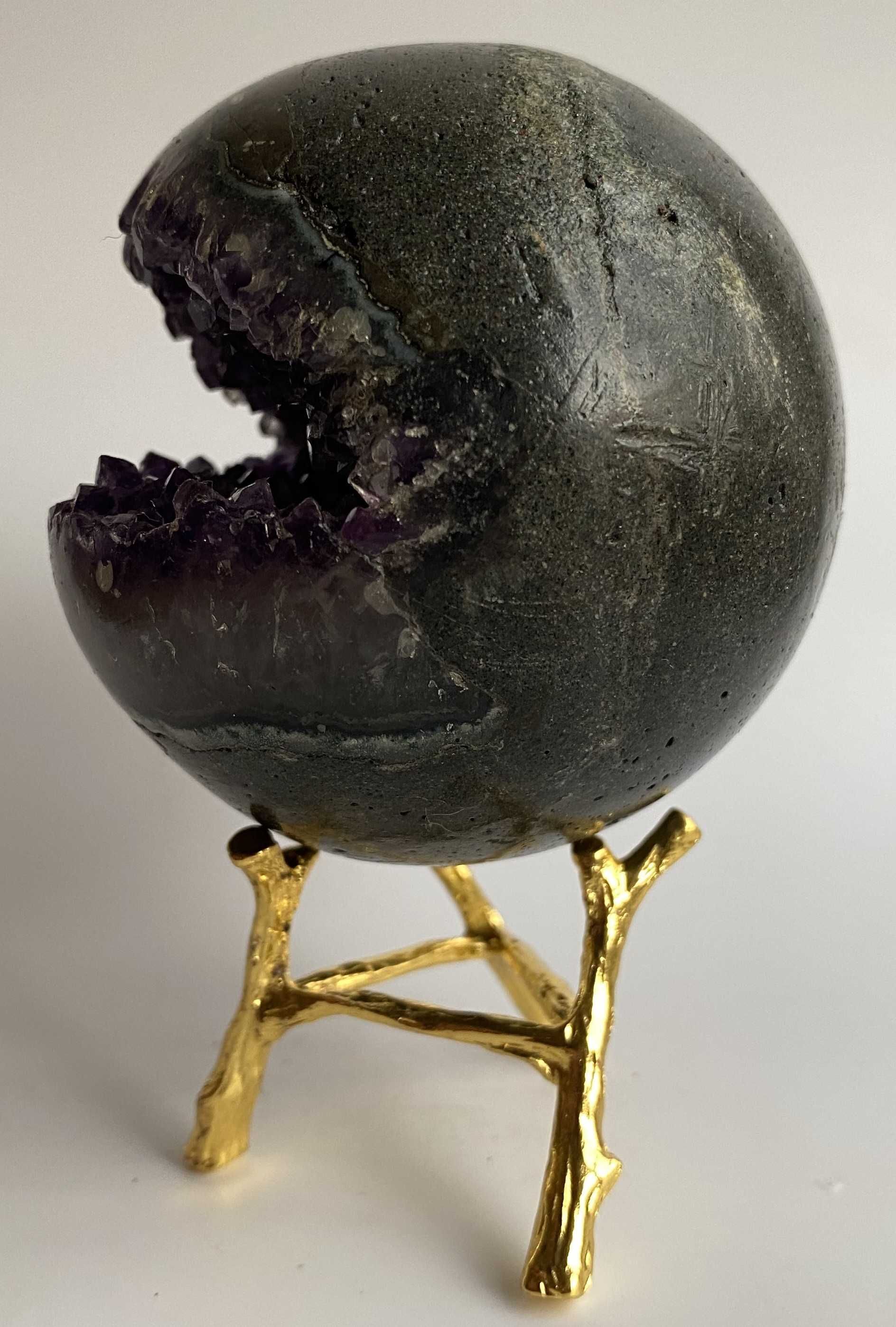 Cristale/Minerale - Ametist - sfera din geoda de piatra semipretioasa