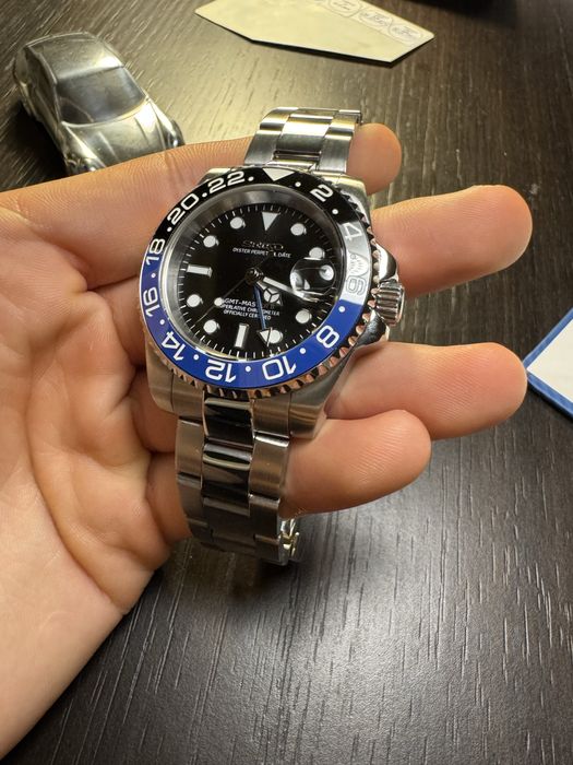 Seiko Mod Rolex Batman GMT