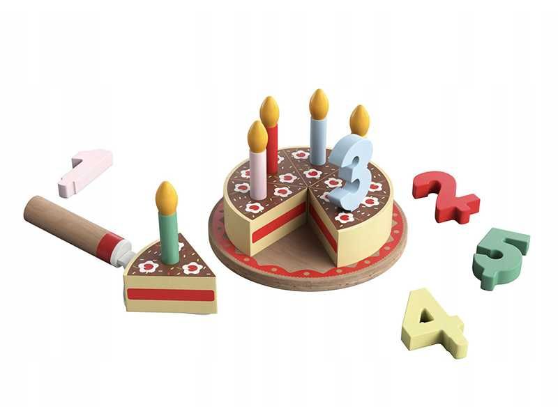 НОВИ! Дървена играчка "Торта за рожден ден"