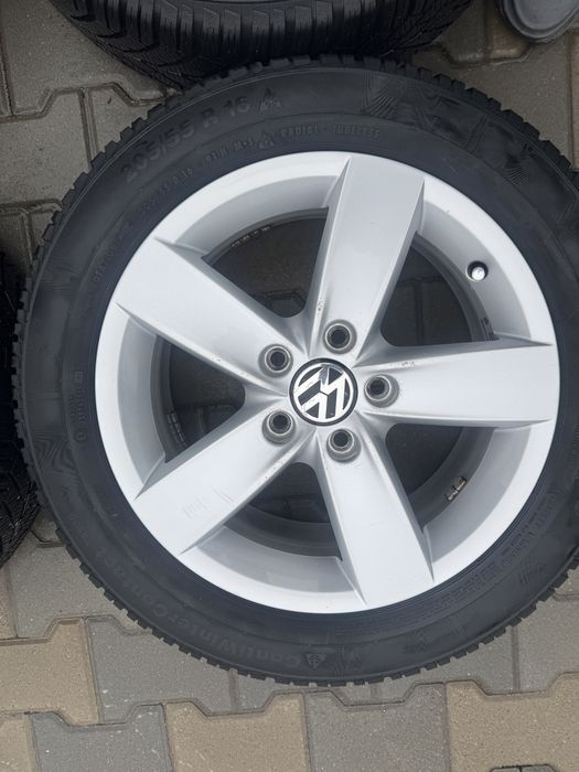 Roti originale Volswagen 16 inchi anvelope iarna