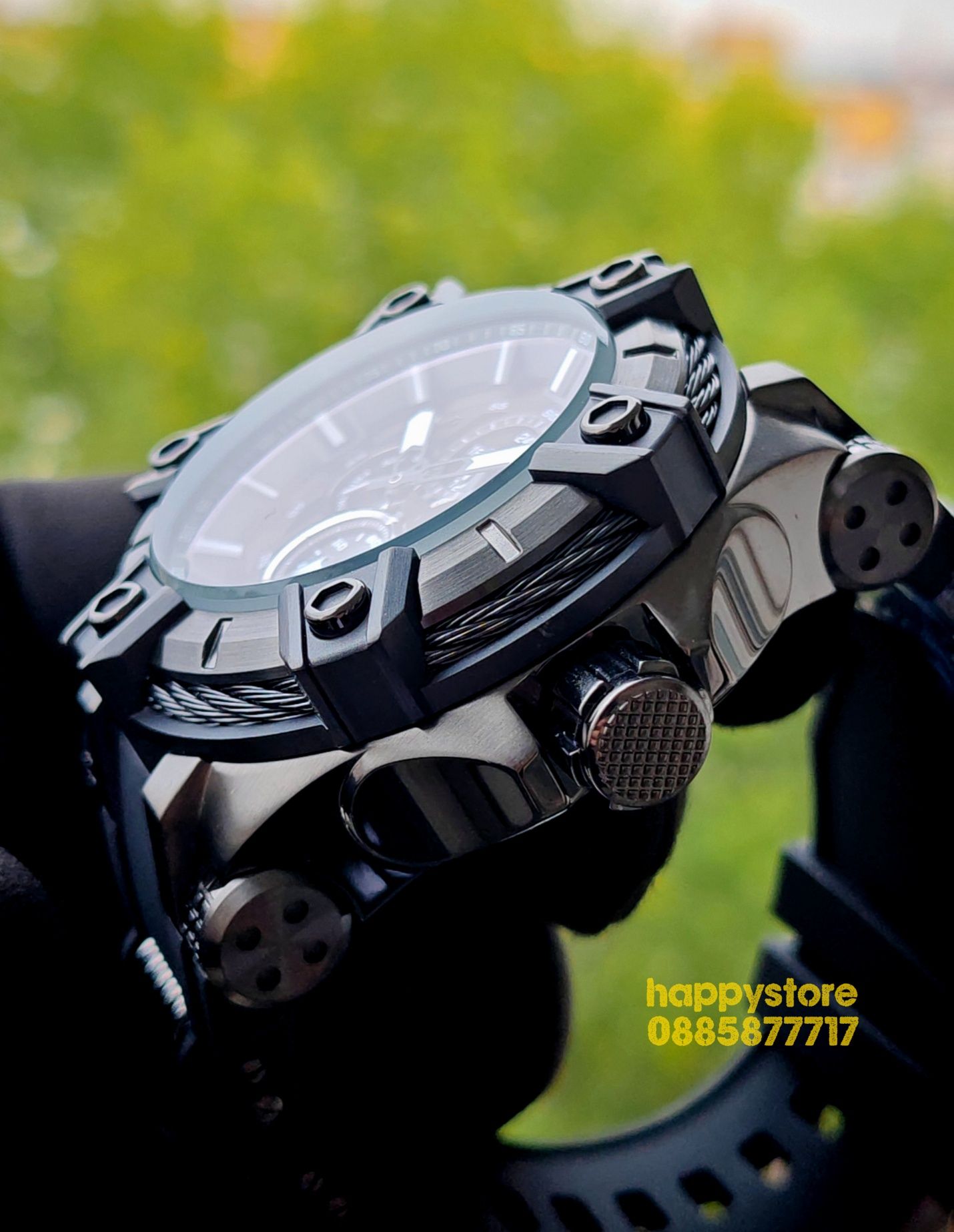 INVICTA Gunmetal Black light 52 mm, Инвикта нов ръчен часовник