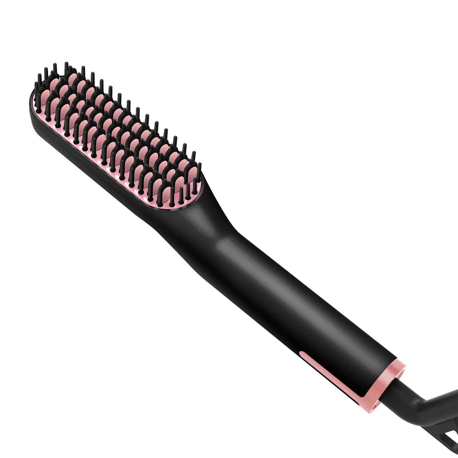Perie electrica incalzita pentru barba, indreapta firele de par
