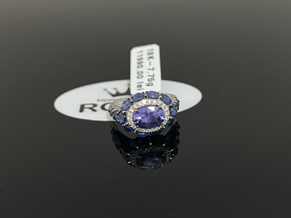 Bijuteria Royal CB : Inel dama aur 18k 7,75gr 22 diamante naturale