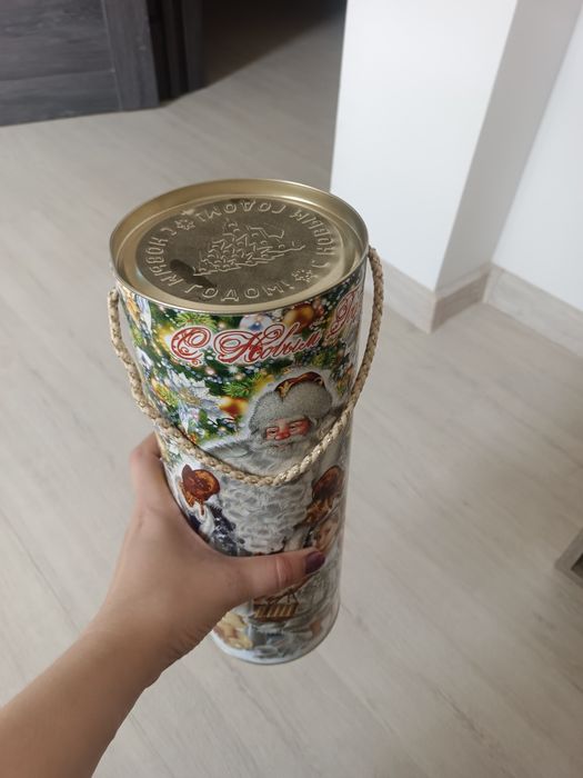 Тубус для новогоднего подарка