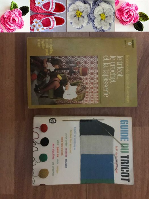 Френска прежда Вълнена прежда Перлена вълна Книги плетиво