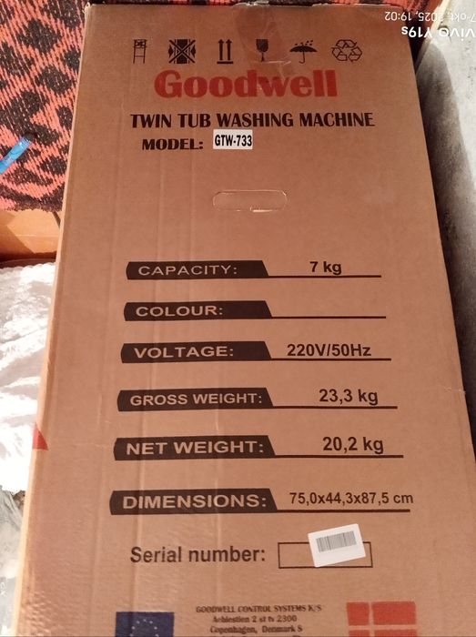 Kirmoshina pol avtomat 7 kg Goodwell kompaniya