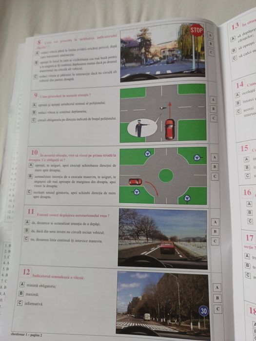 Chestionare auto noi cu răspunsuri