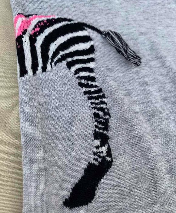 RIVER ISLAND Bluza/Pulover Fashion Jumper Gri Zebra UK Oferta 1+1