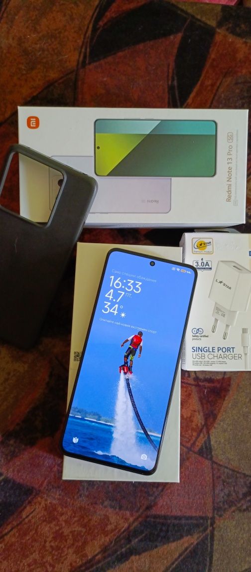 XIAOMI REDMI NOTE 13 PRO 5G-Перфектен!8+8/256gb.Комплект