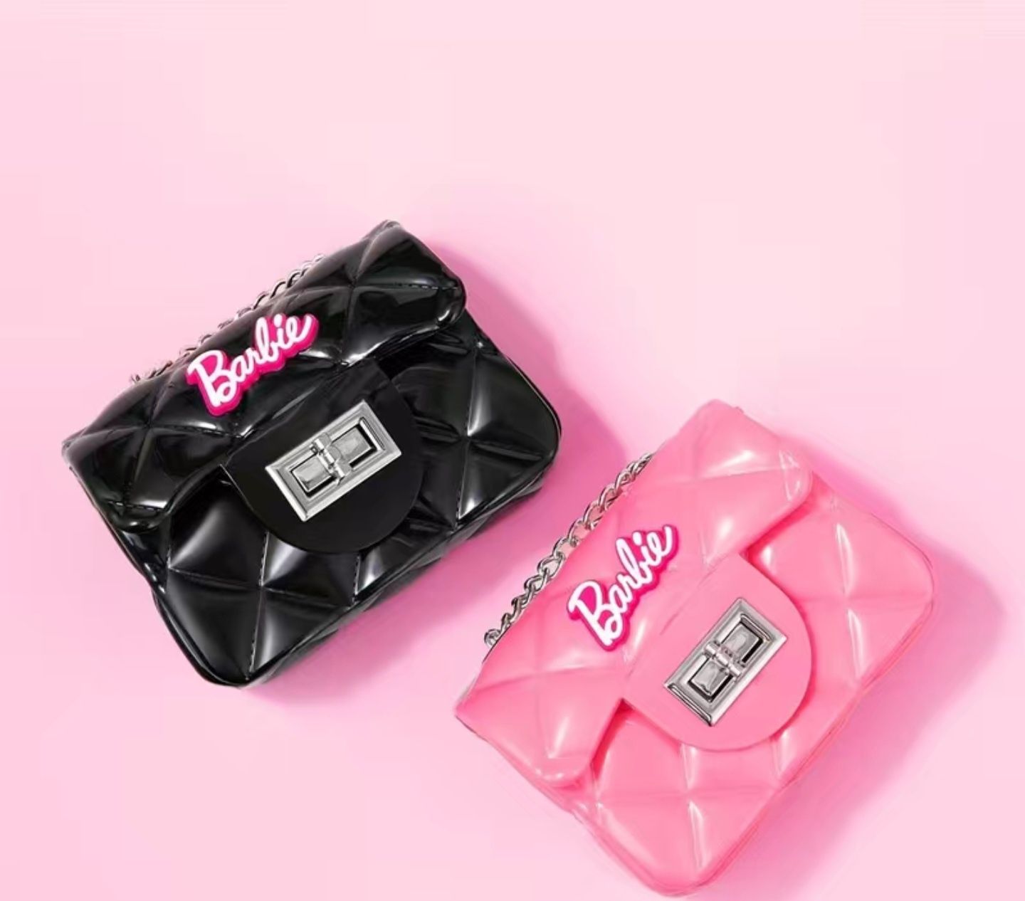 Barbie барби чанта черна и розова