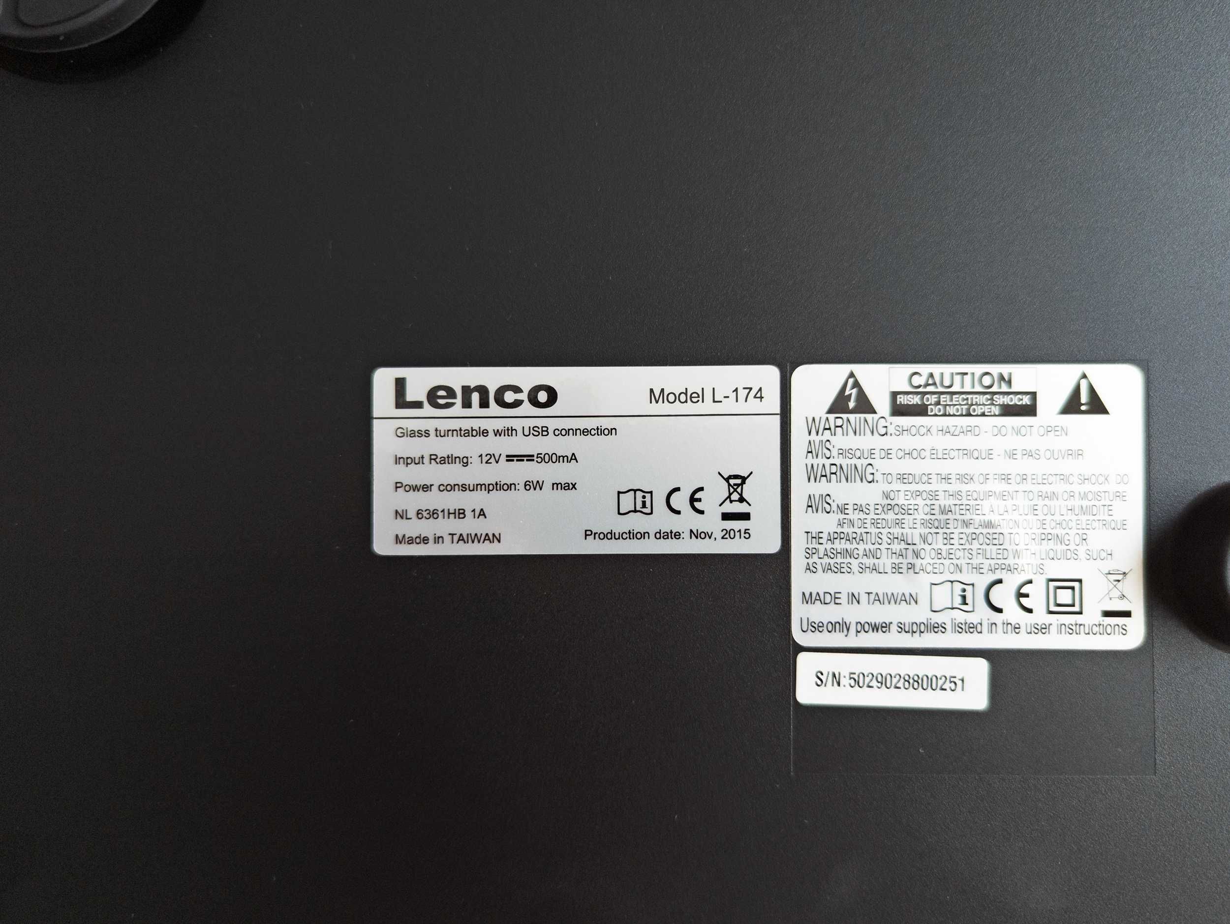 Грамофон Lenco L-174 с доза Sony XL15a