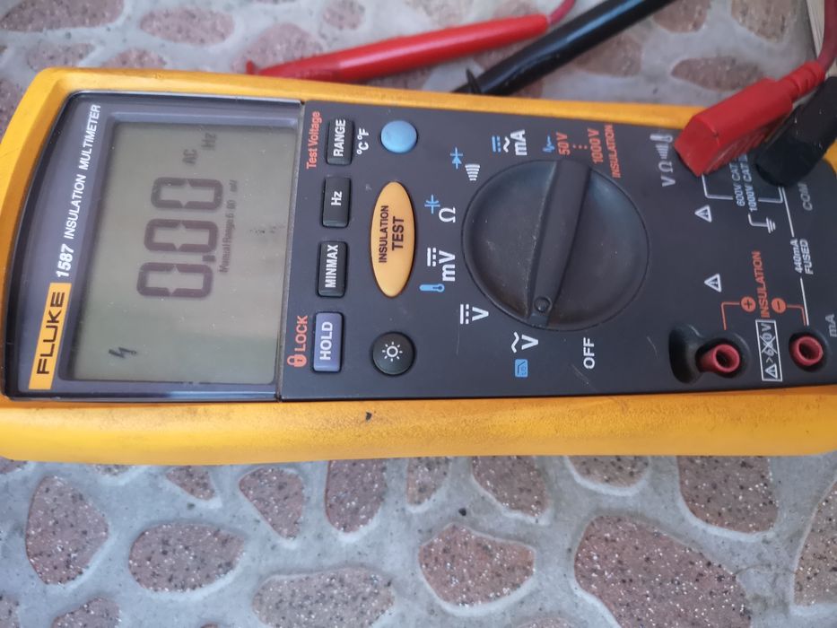 Fluke 1587 Дигитален Тестер Мултицет измерване Изолация Клещи Крипване