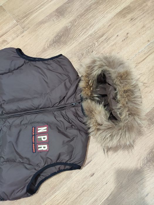 Vestă damă Napapijri cu puf si blanita naturala mărimea L
