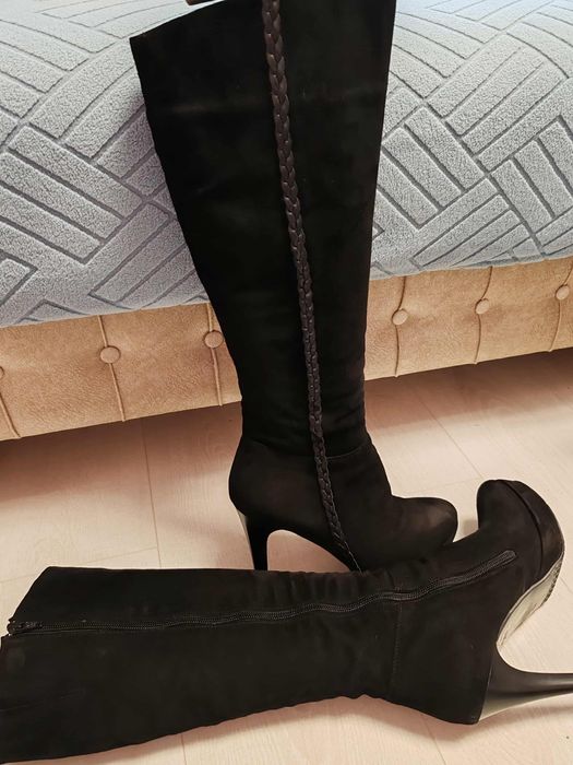 Cizme piele întoarsă Zuca