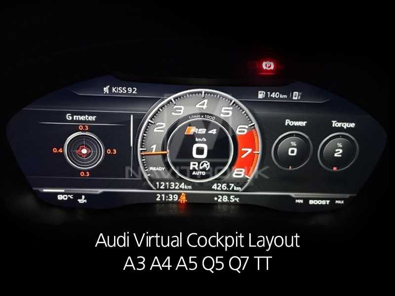 Activare afisaj sport layout RS Virtual Cockpit Audi TT A3 A4 A5 Q5 Q7