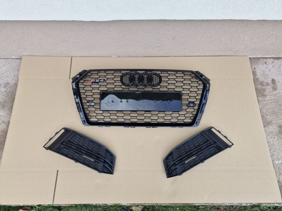 Grila centrala proiectoare Audi A4 B9 S-line 2015-2018