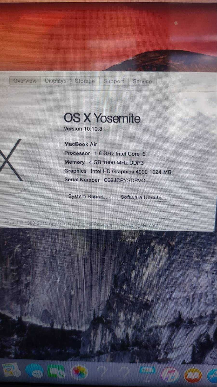 MacBook Air 13,3 A1466 mid 2012 отличен