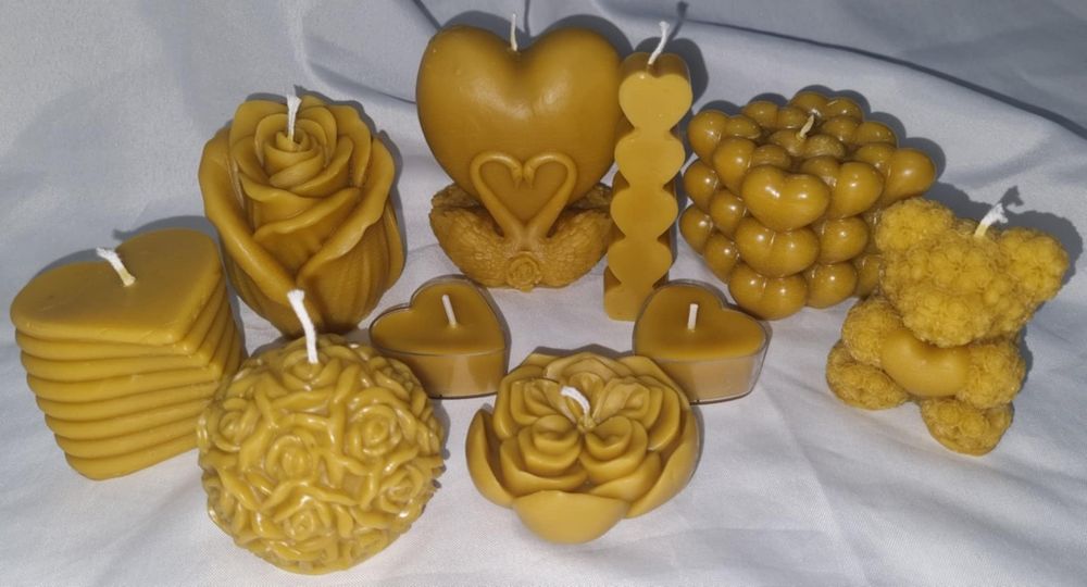 Ръчно изработени свещи от пчелен восък